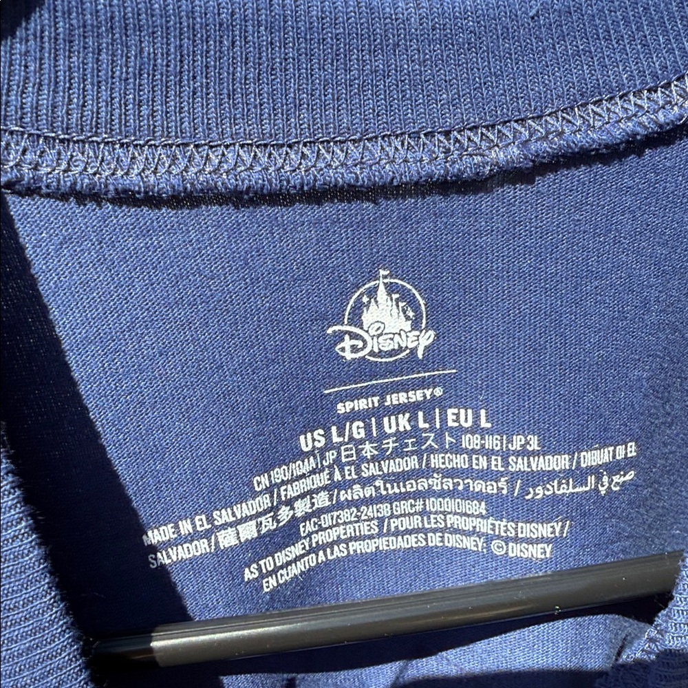 Disneyland Resort adult unisex Navy Stitch Sweatshirt - Picture 6 of 6